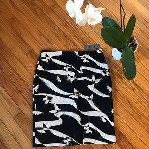 NWT! Ann Taylor Straight Skirt Butterfly Lined 12P
